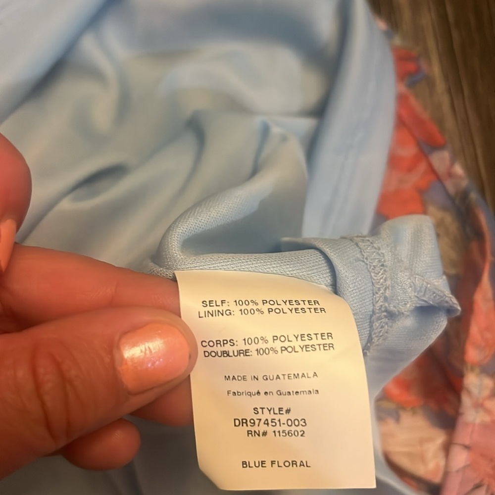Lush Floral Halter Neck Tie Waist Mini Dress - Picture 5 of 6